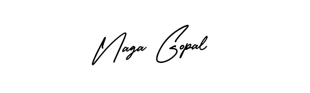 Use a signature maker to create a handwritten signature online. With this signature software, you can design (AmerikaSignatureDemo-Regular) your own signature for name Naga Gopal. Naga Gopal signature style 3 images and pictures png