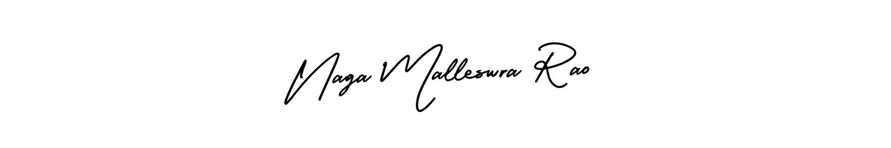 Make a beautiful signature design for name Naga Malleswra Rao. With this signature (AmerikaSignatureDemo-Regular) style, you can create a handwritten signature for free. Naga Malleswra Rao signature style 3 images and pictures png