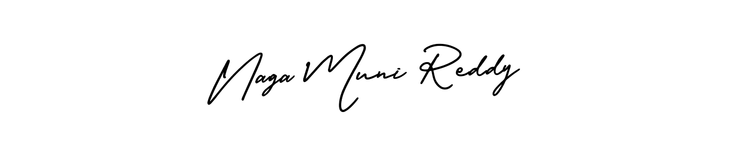 This is the best signature style for the Naga Muni Reddy name. Also you like these signature font (AmerikaSignatureDemo-Regular). Mix name signature. Naga Muni Reddy signature style 3 images and pictures png