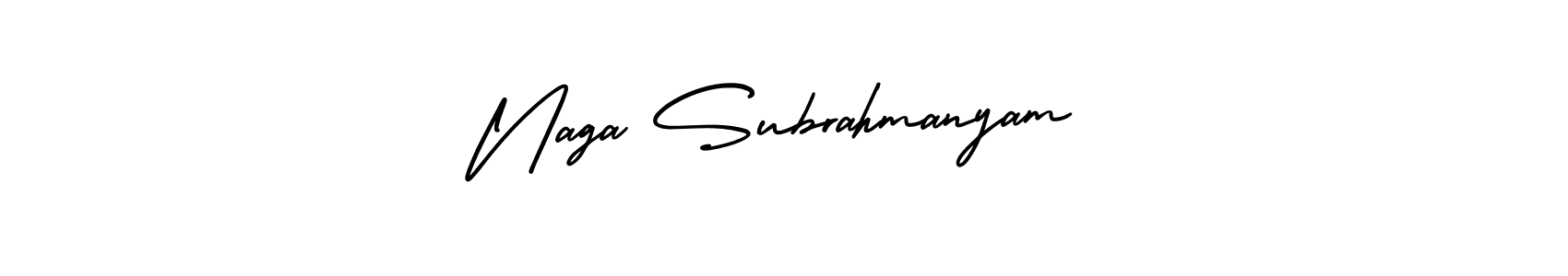 Similarly AmerikaSignatureDemo-Regular is the best handwritten signature design. Signature creator online .You can use it as an online autograph creator for name Naga Subrahmanyam. Naga Subrahmanyam signature style 3 images and pictures png
