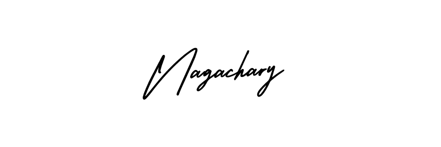 How to Draw Nagachary signature style? AmerikaSignatureDemo-Regular is a latest design signature styles for name Nagachary. Nagachary signature style 3 images and pictures png