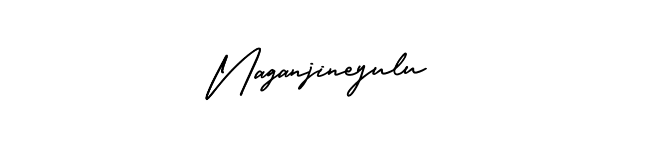 You should practise on your own different ways (AmerikaSignatureDemo-Regular) to write your name (Naganjineyulu) in signature. don't let someone else do it for you. Naganjineyulu signature style 3 images and pictures png