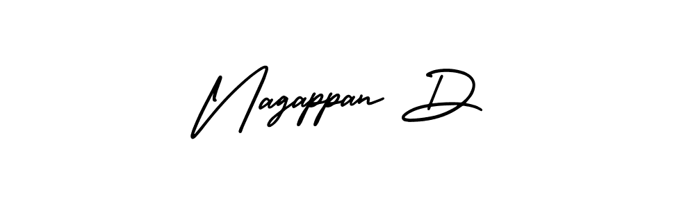 Similarly AmerikaSignatureDemo-Regular is the best handwritten signature design. Signature creator online .You can use it as an online autograph creator for name Nagappan D. Nagappan D signature style 3 images and pictures png