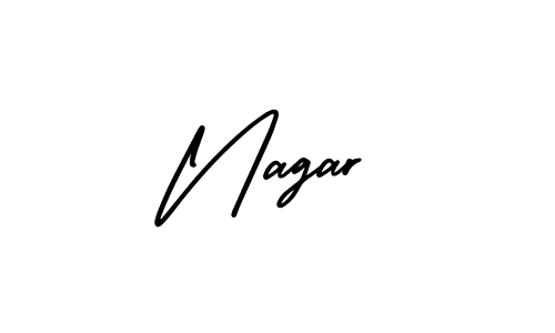 Create a beautiful signature design for name Nagar. With this signature (AmerikaSignatureDemo-Regular) fonts, you can make a handwritten signature for free. Nagar signature style 3 images and pictures png