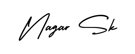 Upgrade your professional image with Nagar Sk signature created with AmerikaSignatureDemo-Regular font. Fast, free, and watermark-free download. Nagar Sk signature style 3 images and pictures png