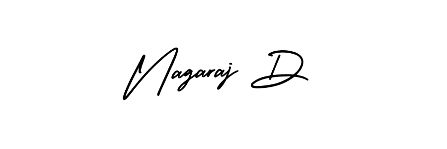 It looks lik you need a new signature style for name Nagaraj D. Design unique handwritten (AmerikaSignatureDemo-Regular) signature with our free signature maker in just a few clicks. Nagaraj D signature style 3 images and pictures png