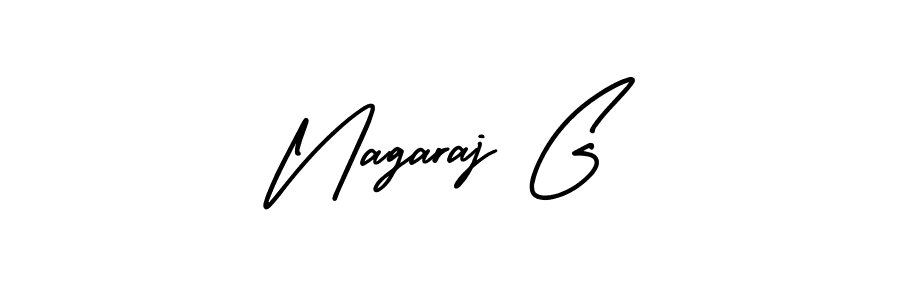 Make a beautiful signature design for name Nagaraj G. With this signature (AmerikaSignatureDemo-Regular) style, you can create a handwritten signature for free. Nagaraj G signature style 3 images and pictures png