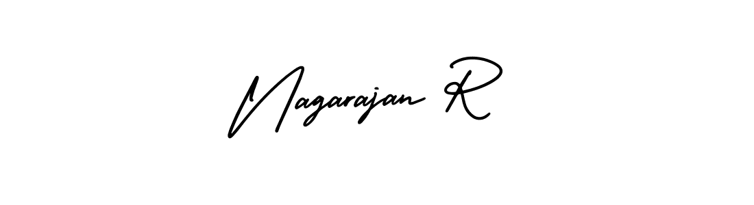 Make a beautiful signature design for name Nagarajan R. Use this online signature maker to create a handwritten signature for free. Nagarajan R signature style 3 images and pictures png