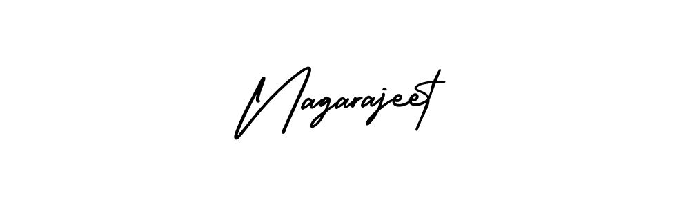 How to make Nagarajeet name signature. Use AmerikaSignatureDemo-Regular style for creating short signs online. This is the latest handwritten sign. Nagarajeet signature style 3 images and pictures png