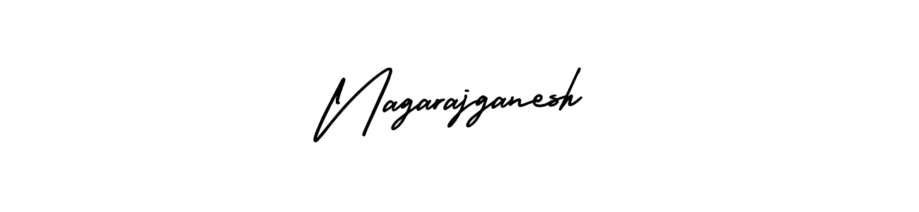 The best way (AmerikaSignatureDemo-Regular) to make a short signature is to pick only two or three words in your name. The name Nagarajganesh include a total of six letters. For converting this name. Nagarajganesh signature style 3 images and pictures png