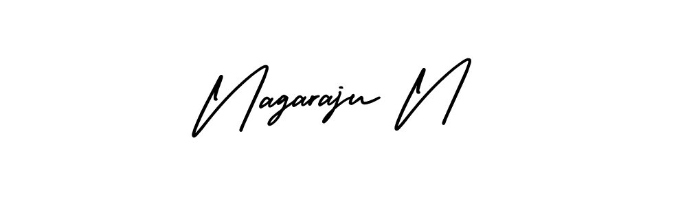 How to Draw Nagaraju N signature style? AmerikaSignatureDemo-Regular is a latest design signature styles for name Nagaraju N. Nagaraju N signature style 3 images and pictures png