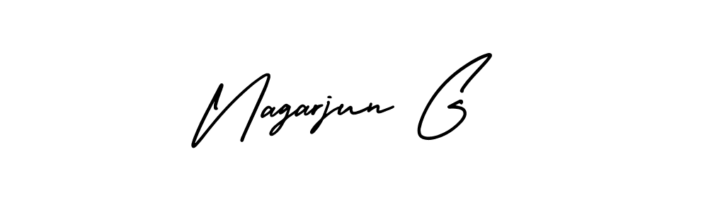 This is the best signature style for the Nagarjun G name. Also you like these signature font (AmerikaSignatureDemo-Regular). Mix name signature. Nagarjun G signature style 3 images and pictures png