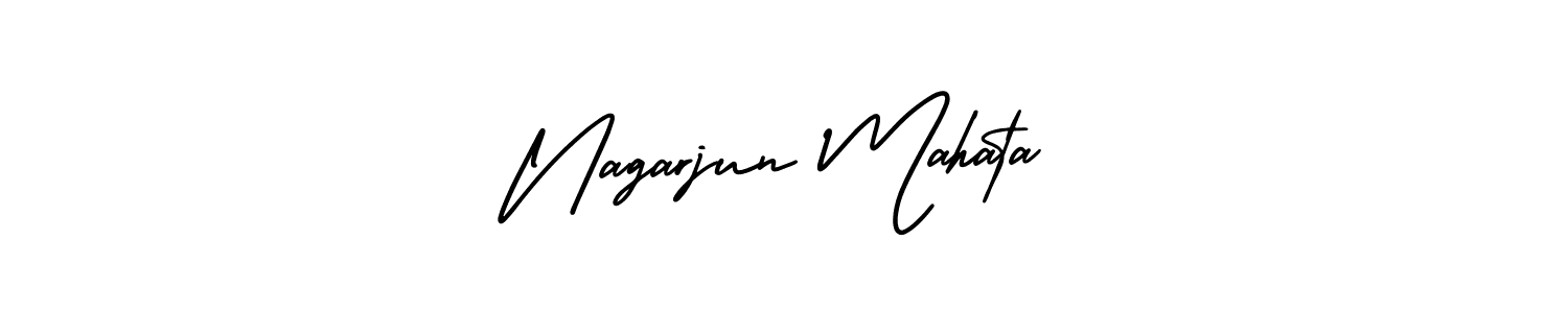 Make a short Nagarjun Mahata signature style. Manage your documents anywhere anytime using AmerikaSignatureDemo-Regular. Create and add eSignatures, submit forms, share and send files easily. Nagarjun Mahata signature style 3 images and pictures png