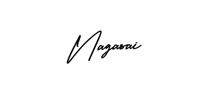 It looks lik you need a new signature style for name Nagasai. Design unique handwritten (AmerikaSignatureDemo-Regular) signature with our free signature maker in just a few clicks. Nagasai signature style 3 images and pictures png