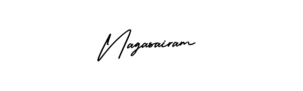 Similarly AmerikaSignatureDemo-Regular is the best handwritten signature design. Signature creator online .You can use it as an online autograph creator for name Nagasairam. Nagasairam signature style 3 images and pictures png