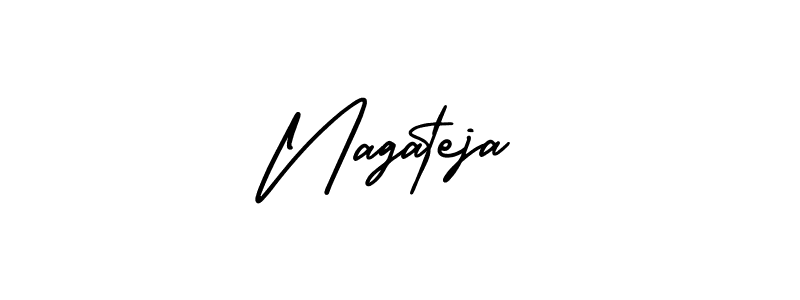 How to make Nagateja signature? AmerikaSignatureDemo-Regular is a professional autograph style. Create handwritten signature for Nagateja name. Nagateja signature style 3 images and pictures png