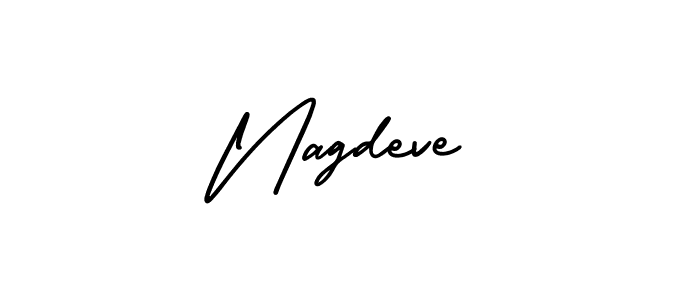 Use a signature maker to create a handwritten signature online. With this signature software, you can design (AmerikaSignatureDemo-Regular) your own signature for name Nagdeve. Nagdeve signature style 3 images and pictures png