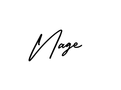 Similarly AmerikaSignatureDemo-Regular is the best handwritten signature design. Signature creator online .You can use it as an online autograph creator for name Nage. Nage signature style 3 images and pictures png