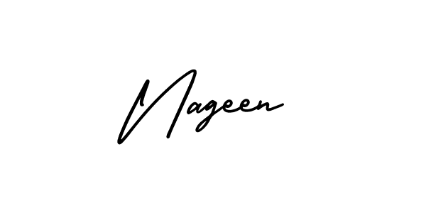 Also You can easily find your signature by using the search form. We will create Nageen name handwritten signature images for you free of cost using AmerikaSignatureDemo-Regular sign style. Nageen signature style 3 images and pictures png