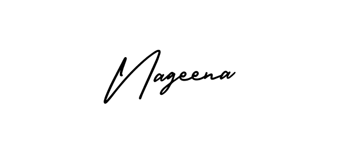 AmerikaSignatureDemo-Regular is a professional signature style that is perfect for those who want to add a touch of class to their signature. It is also a great choice for those who want to make their signature more unique. Get Nageena name to fancy signature for free. Nageena signature style 3 images and pictures png