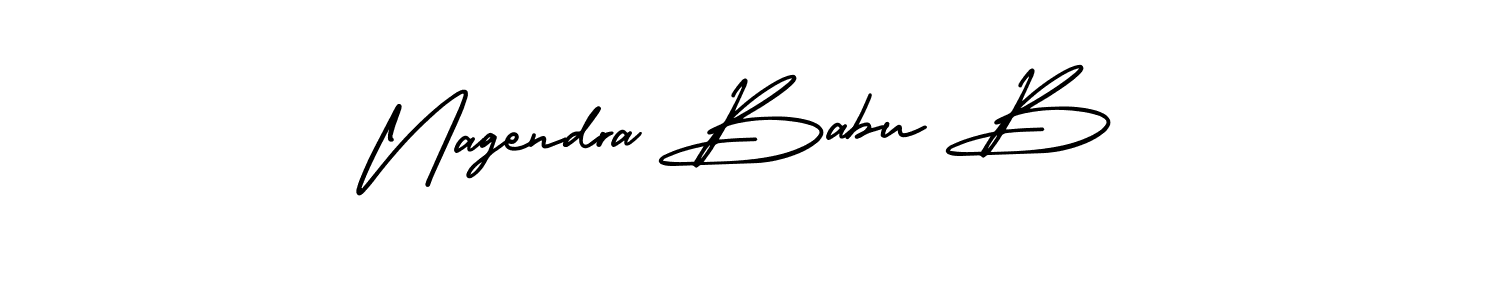 It looks lik you need a new signature style for name Nagendra Babu B. Design unique handwritten (AmerikaSignatureDemo-Regular) signature with our free signature maker in just a few clicks. Nagendra Babu B signature style 3 images and pictures png