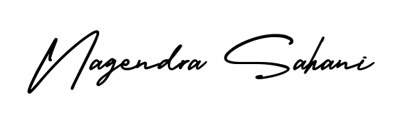 How to make Nagendra Sahani signature? AmerikaSignatureDemo-Regular is a professional autograph style. Create handwritten signature for Nagendra Sahani name. Nagendra Sahani signature style 3 images and pictures png