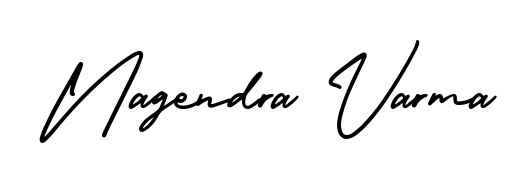 Download transparent PNG signature for name Nagendra Varma styled with AmerikaSignatureDemo-Regular font. Ready to paste directly into PDF and Word agreements. Nagendra Varma signature style 3 images and pictures png