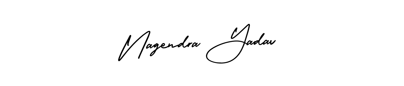 How to Draw Nagendra Yadav signature style? AmerikaSignatureDemo-Regular is a latest design signature styles for name Nagendra Yadav. Nagendra Yadav signature style 3 images and pictures png