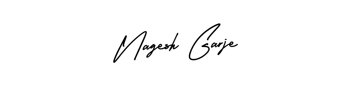 Create a beautiful signature design for name Nagesh Garje. With this signature (AmerikaSignatureDemo-Regular) fonts, you can make a handwritten signature for free. Nagesh Garje signature style 3 images and pictures png