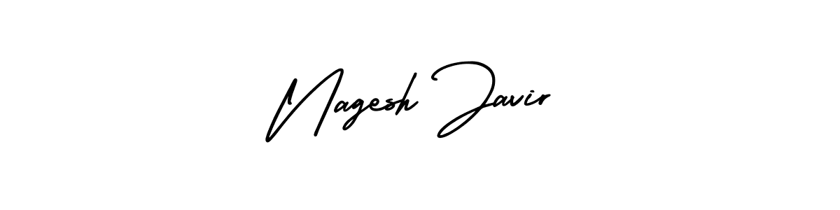 How to make Nagesh Javir signature? AmerikaSignatureDemo-Regular is a professional autograph style. Create handwritten signature for Nagesh Javir name. Nagesh Javir signature style 3 images and pictures png