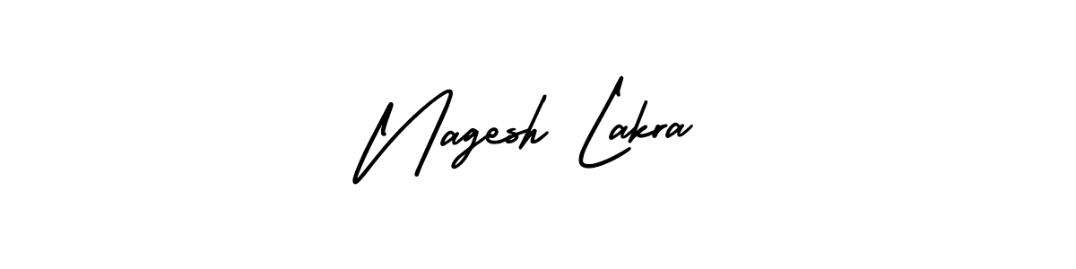 It looks lik you need a new signature style for name Nagesh Lakra. Design unique handwritten (AmerikaSignatureDemo-Regular) signature with our free signature maker in just a few clicks. Nagesh Lakra signature style 3 images and pictures png