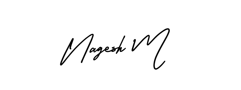 Here are the top 10 professional signature styles for the name Nagesh M. These are the best autograph styles you can use for your name. Nagesh M signature style 3 images and pictures png