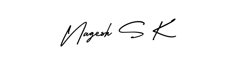 Best and Professional Signature Style for Nagesh S K. AmerikaSignatureDemo-Regular Best Signature Style Collection. Nagesh S K signature style 3 images and pictures png