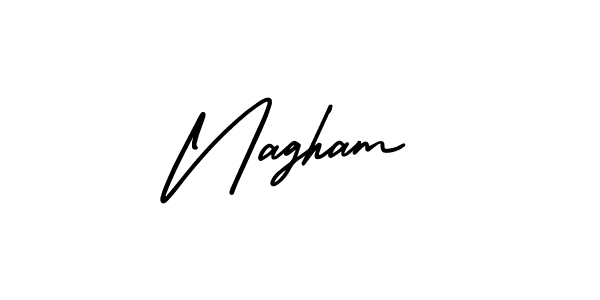 if you are searching for the best signature style for your name Nagham. so please give up your signature search. here we have designed multiple signature styles  using AmerikaSignatureDemo-Regular. Nagham signature style 3 images and pictures png