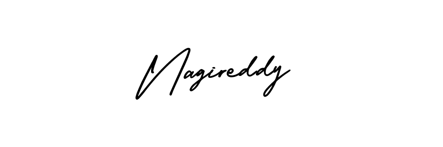 You should practise on your own different ways (AmerikaSignatureDemo-Regular) to write your name (Nagireddy) in signature. don't let someone else do it for you. Nagireddy signature style 3 images and pictures png