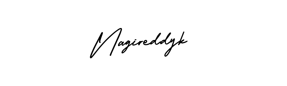 Use a signature maker to create a handwritten signature online. With this signature software, you can design (AmerikaSignatureDemo-Regular) your own signature for name Nagireddyk. Nagireddyk signature style 3 images and pictures png