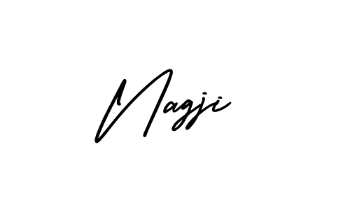 Make a beautiful signature design for name Nagji. With this signature (AmerikaSignatureDemo-Regular) style, you can create a handwritten signature for free. Nagji signature style 3 images and pictures png