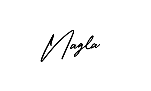 Also we have Nagla name is the best signature style. Create professional handwritten signature collection using AmerikaSignatureDemo-Regular autograph style. Nagla signature style 3 images and pictures png