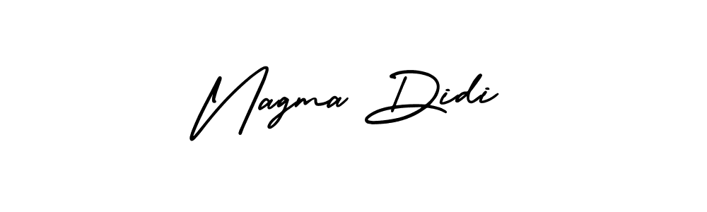 How to make Nagma Didi signature? AmerikaSignatureDemo-Regular is a professional autograph style. Create handwritten signature for Nagma Didi name. Nagma Didi signature style 3 images and pictures png
