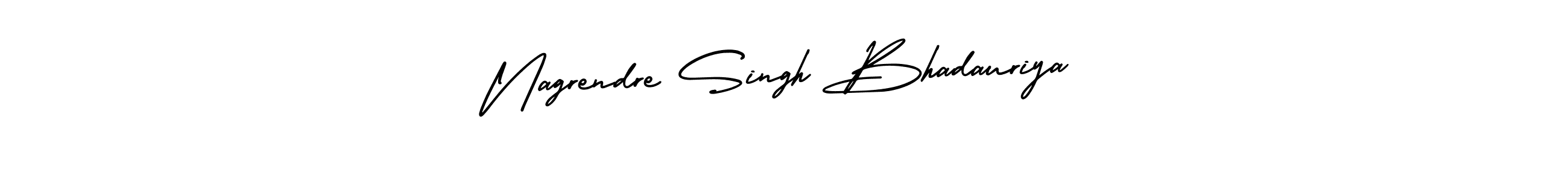 Make a beautiful signature design for name Nagrendre Singh Bhadauriya. With this signature (AmerikaSignatureDemo-Regular) style, you can create a handwritten signature for free. Nagrendre Singh Bhadauriya signature style 3 images and pictures png