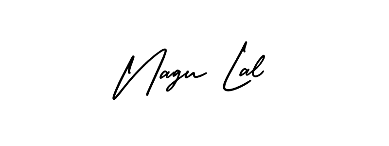 It looks lik you need a new signature style for name Nagu Lal. Design unique handwritten (AmerikaSignatureDemo-Regular) signature with our free signature maker in just a few clicks. Nagu Lal signature style 3 images and pictures png