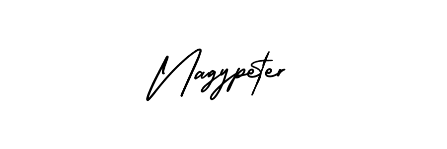 Design your own signature with our free online signature maker. With this signature software, you can create a handwritten (AmerikaSignatureDemo-Regular) signature for name Nagypeter. Nagypeter signature style 3 images and pictures png