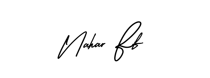 Design your own signature with our free online signature maker. With this signature software, you can create a handwritten (AmerikaSignatureDemo-Regular) signature for name Nahar Ff. Nahar Ff signature style 3 images and pictures png