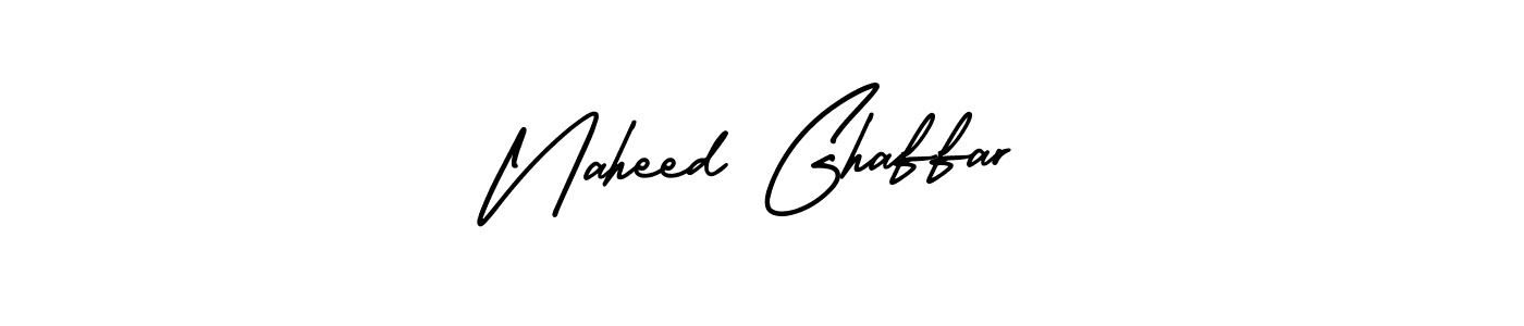 Design your own signature with our free online signature maker. With this signature software, you can create a handwritten (AmerikaSignatureDemo-Regular) signature for name Naheed Ghaffar. Naheed Ghaffar signature style 3 images and pictures png