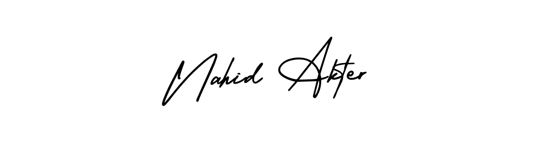 if you are searching for the best signature style for your name Nahid Akter. so please give up your signature search. here we have designed multiple signature styles  using AmerikaSignatureDemo-Regular. Nahid Akter signature style 3 images and pictures png