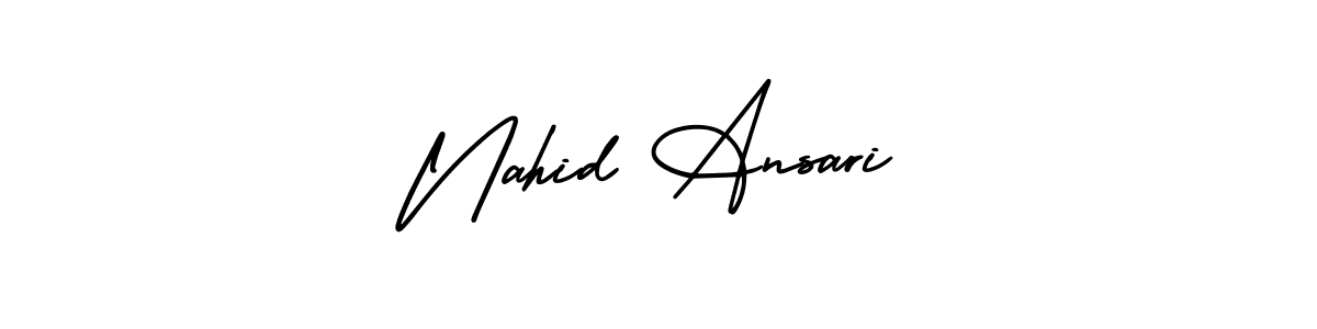 See photos of Nahid Ansari official signature by Spectra . Check more albums & portfolios. Read reviews & check more about AmerikaSignatureDemo-Regular font. Nahid Ansari signature style 3 images and pictures png
