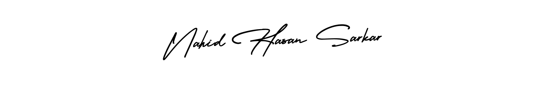 Design your own signature with our free online signature maker. With this signature software, you can create a handwritten (AmerikaSignatureDemo-Regular) signature for name Nahid Hasan Sarkar. Nahid Hasan Sarkar signature style 3 images and pictures png