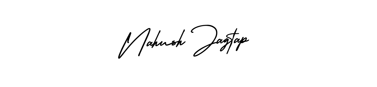 Use a signature maker to create a handwritten signature online. With this signature software, you can design (AmerikaSignatureDemo-Regular) your own signature for name Nahush Jagtap. Nahush Jagtap signature style 3 images and pictures png
