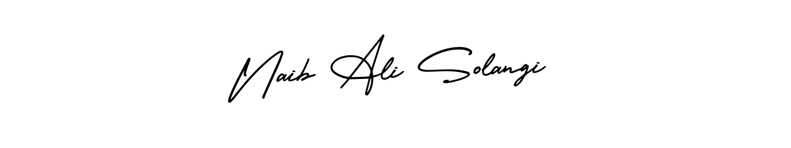How to make Naib Ali Solangi signature? AmerikaSignatureDemo-Regular is a professional autograph style. Create handwritten signature for Naib Ali Solangi name. Naib Ali Solangi signature style 3 images and pictures png
