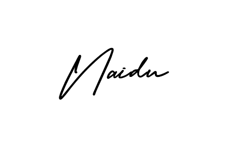 How to make Naidu name signature. Use AmerikaSignatureDemo-Regular style for creating short signs online. This is the latest handwritten sign. Naidu signature style 3 images and pictures png